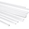 12 Pack Plastic Dowel Rods for DIY Projects, Clear Acrylic Sticks for Party Decorations (0.25x12")